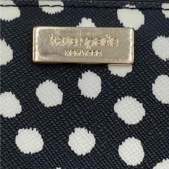Kate Spade Black and Cream Dot Wallet - Picture 6 of 9